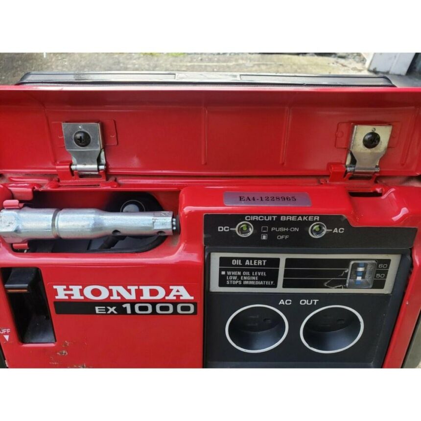 Honda EX1000 powered Generator 1000 watts 120V Direcr